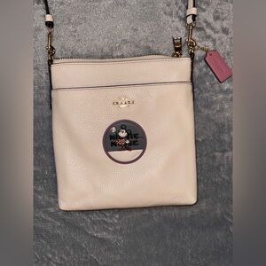 Coach Disney Minnie Mouse Cream Crossbody Bag